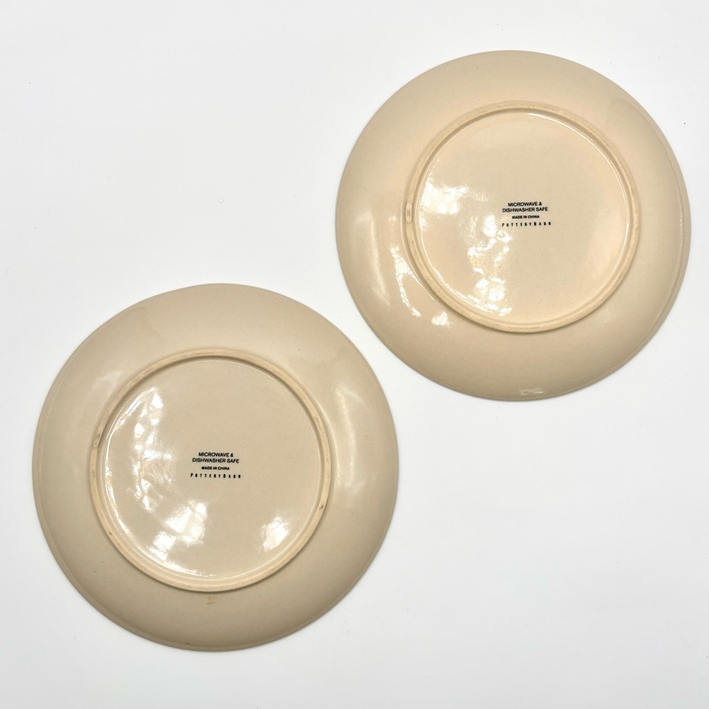Pottery Barn Blue Shells and Coral Salad / Dessert Plates - Set of 2 - Picture 4 of 7